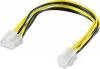 Goobay 8 Pin PCIE female - 4 Pin EPS male Cable 0.2m (51358)